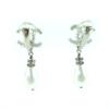 Excellent CHANEL Earring Silver Women B24S Used