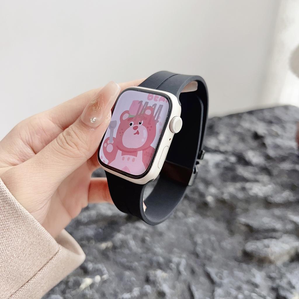 For Apple Applewatch109876 Generation Watch Parachute Buckle Silicone Strap Iwatchse New