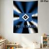 Name Custom Hsv Bilder Logo Wall Tapestry Aesthetic Wall Hanging Printed Fabric Blanket Decorative Tapestries for Bedroom Living Room Home Decor