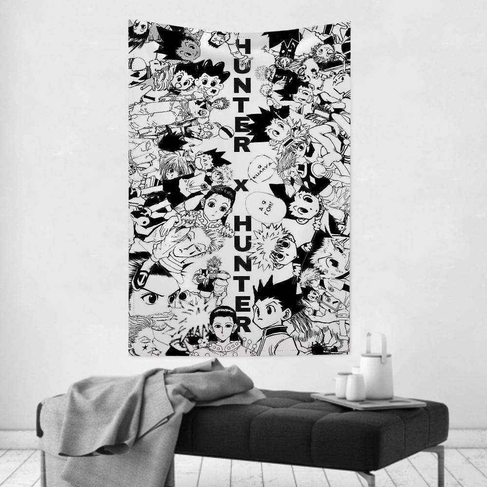 Hunter X Hunter Anime Tapestry Practical Wall Cloth Party Hanging Versatile for Room Decor Great for Rooms Family Spaces