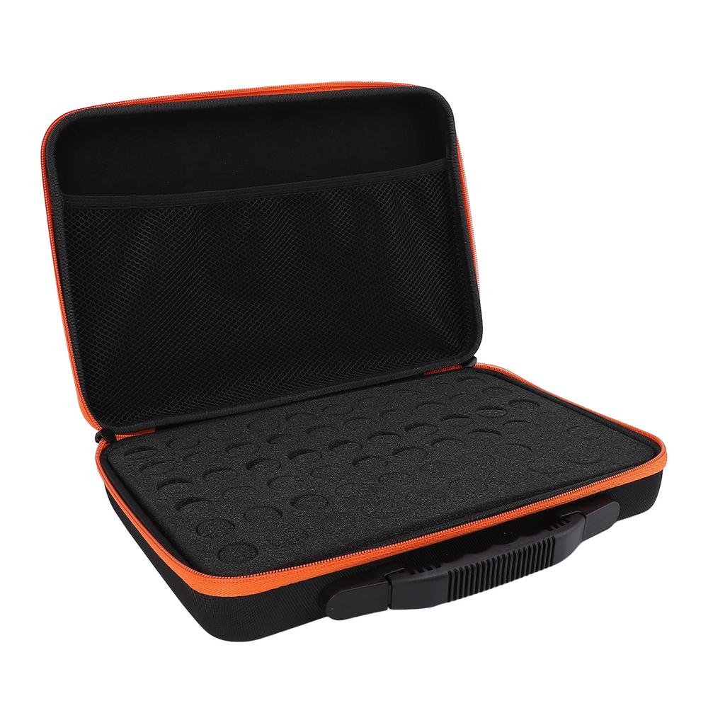 Essential Oil Carrying Case Holds 60 Grids 10ml Bottles Dual Zipper Shock Proof Essential Oil