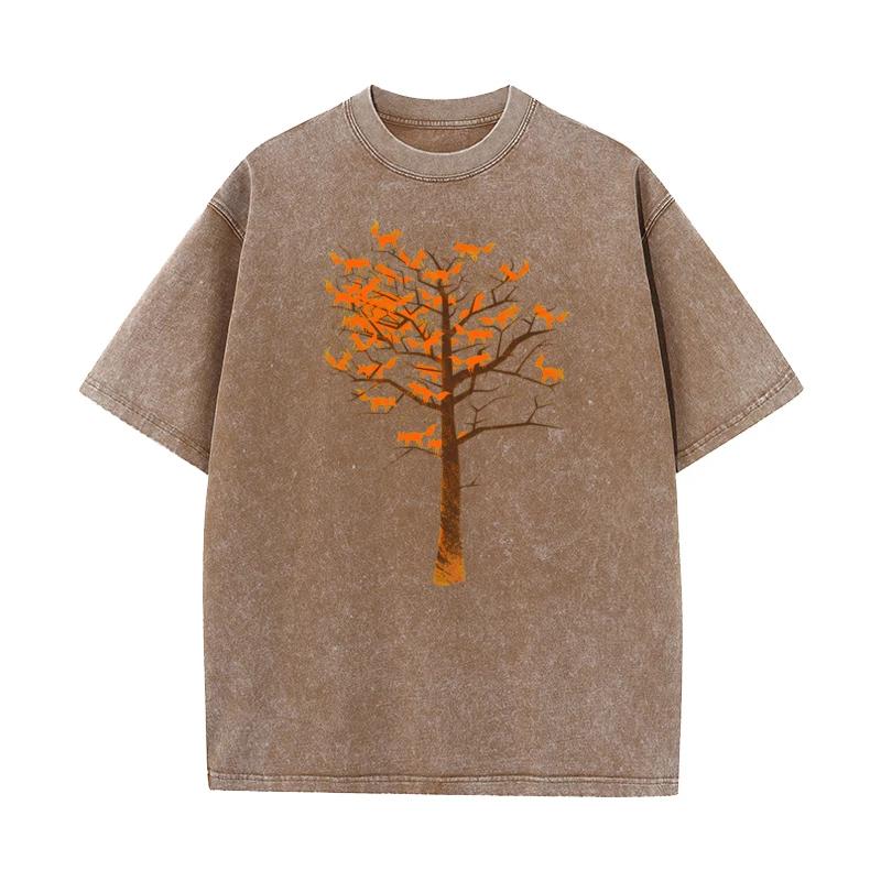 Vintage T Shirt Graphic Short Sleeve Funky Crew Neck Pure Cotton Tops Tees Washed Tee-Shirt Gift Idea Mother Day