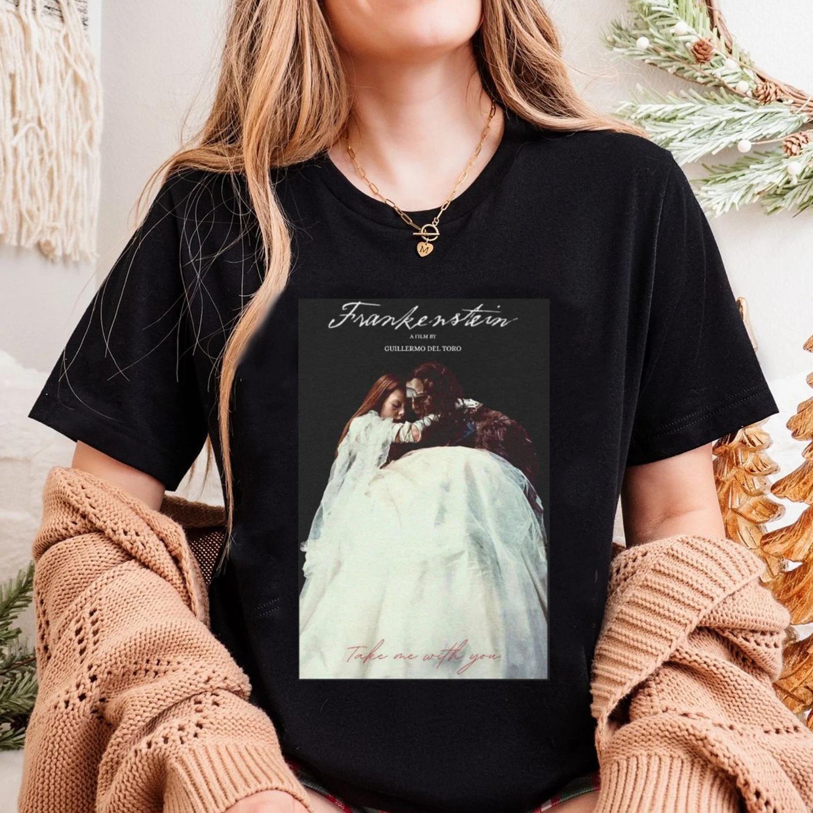 

Frankenstein 2025 T-shirt, Frankenstein and Elizabeth Couple Tee, The Creature 2XL