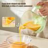 Manual Egg Beater Kitchen Egg Whisk with Filter Spout No Spill Egg Mixer One-Hand Operation Mixing Cup for Sauces Vinaigrette