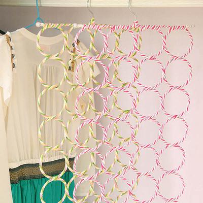 Foldable Hanger Holder Space Saving Wardrobe Closet Organizer for Socks Tie Scarf Belt Shawl Scarf Holder Clothes Storage Rack