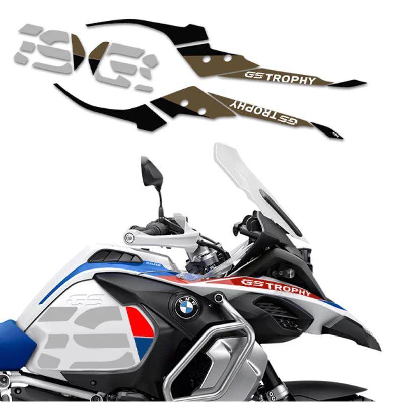 GS Trophy Waterproof Vinyl Stickers Full Set, Fairing Side Panel Decals Graphics Kit for BMW R1200GS R1250GS R1300GS ADV Adventure Motorcycle