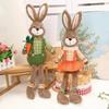 1/2PCS 2026 Easter Bunny Decoration Handmade FabricCute Rabbit Figurine Creative HomeTable Shelf Party Holiday Decor Accessories