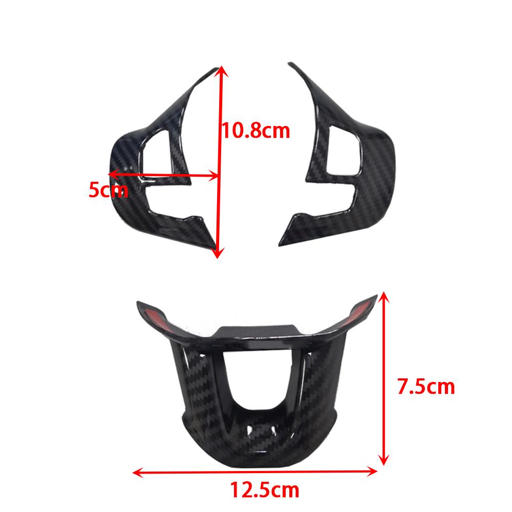 Karbonové vlákno obložení volantu samolepky Emblém pro Peugeot 2008 208 Dekorace interiéru vozu