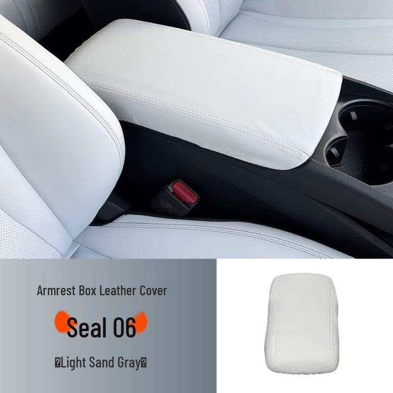 Leather Center Console Armrest Cover for 2025 BYD Seal 06DMI - Scratch & Dirt Resistant