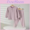 Childrens Spring Autumn Long Sleeve Cotton Pajama Set For Kids 3 To 8 Years Old