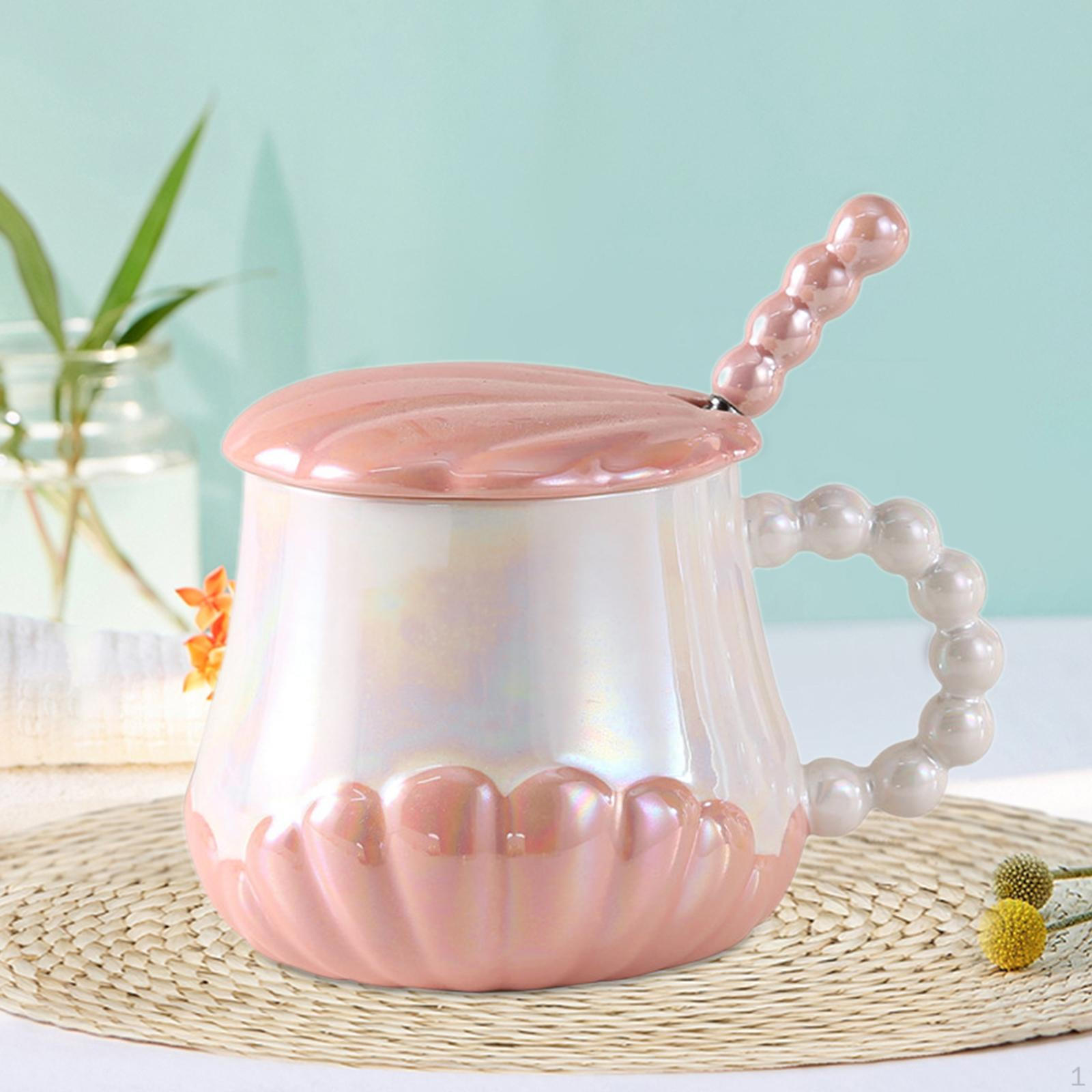 Керамический набор чайных чашек с крышкой  Морская раковина