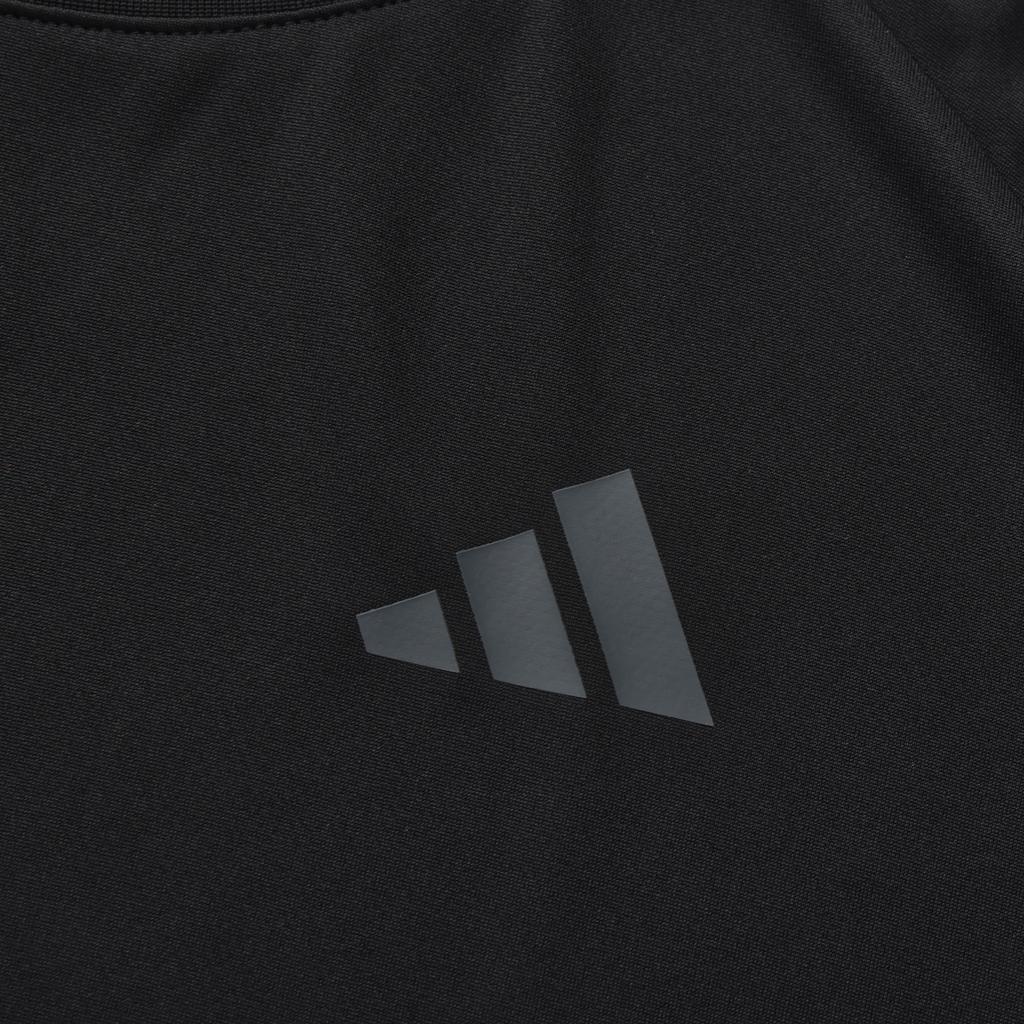 Adidas Three Stripes Solid Color Sports Casual Crew Neck Short Sleeve T-Shirt Unisex Tops Black BWTS26B1-BK