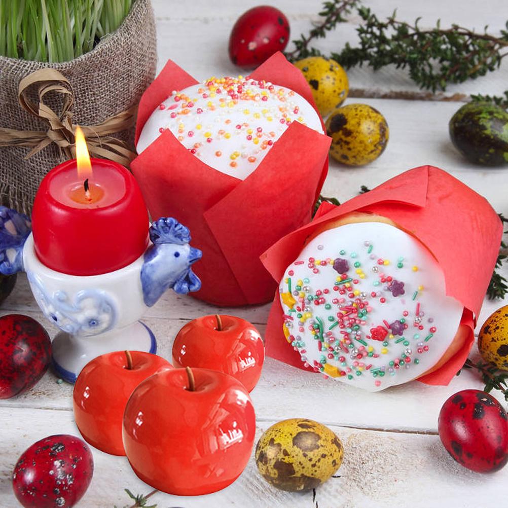 Julaften 15 Hulrom Epledesign Silikonkakeformer Sjokolademousse Bakverk Bakeformer