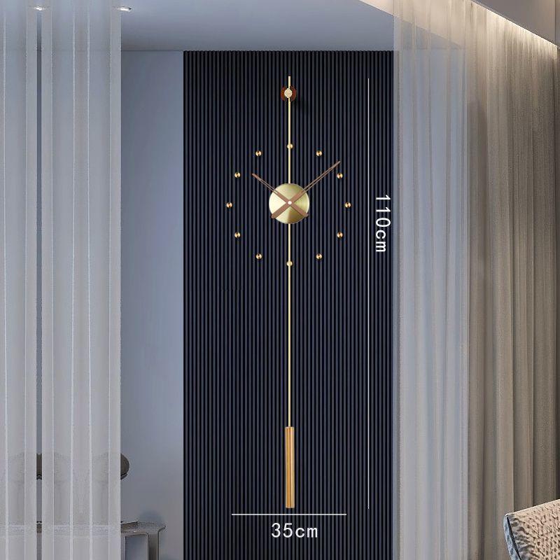 Luxury Silent Wall Clock Modern Living Room Wall Watch Simple Bedroom Silence Pendulum Clock Home Art Decoration Accessories