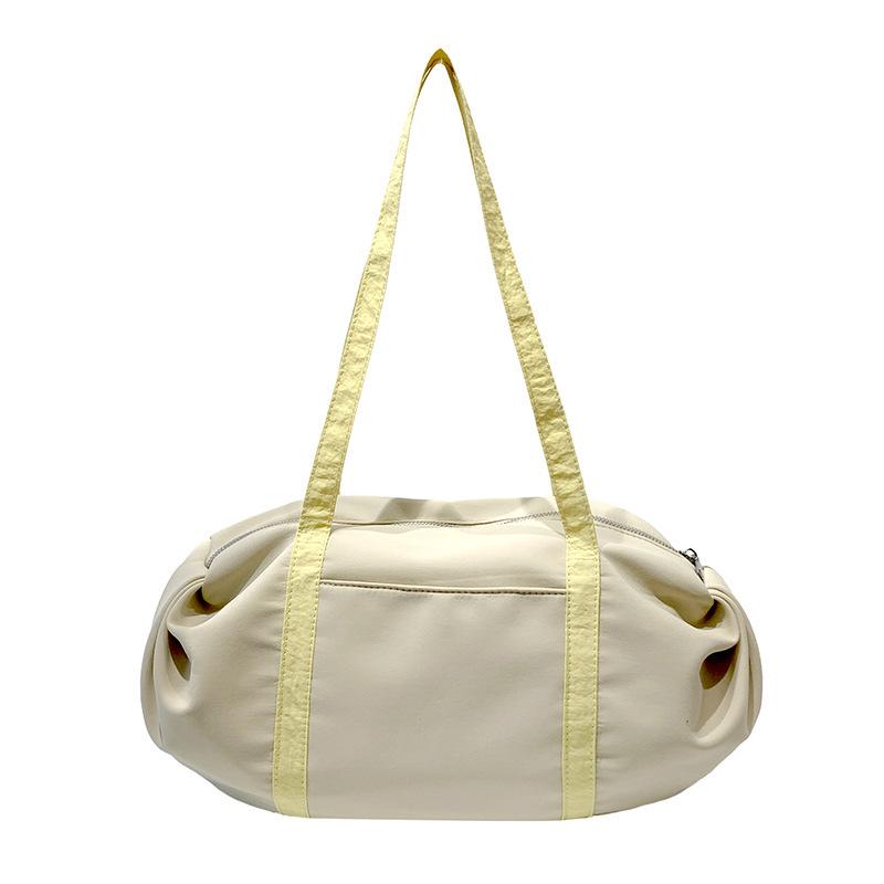 2026 Korean Style Large Capacity Color Block Casual Shoulder Bag