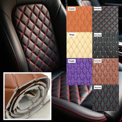 45*160cm Kunstlederstoff mit Schwammfutter 0,7mm Künstlich Bestickte Karostoffe Autositz Dekoration Zierleisten Handwerk