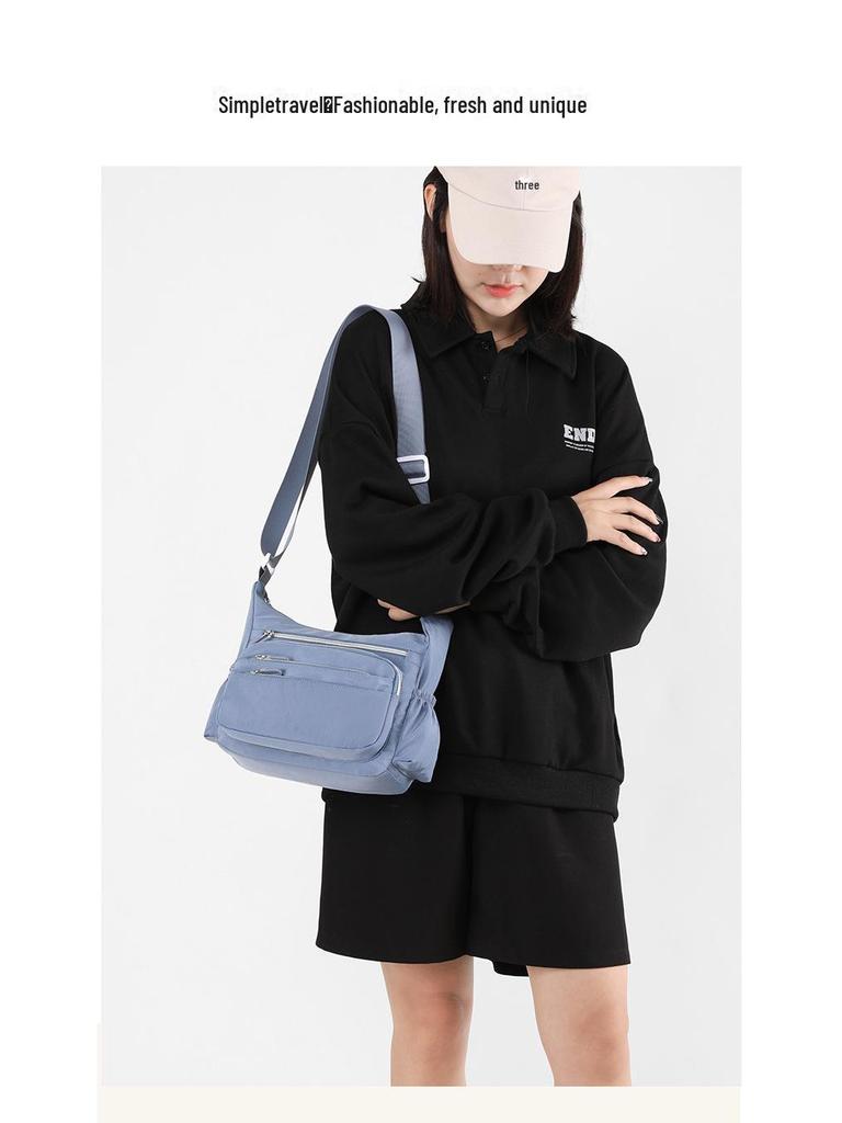 2023 Women's Large Capacity Nylon Shoulder Bag - Multi-Pocket, Casual Outdoor Messenger Bag