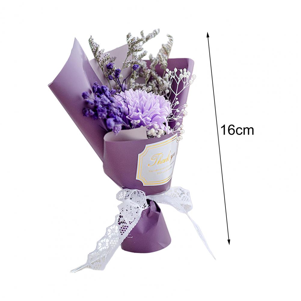 1Pc Lovely Small Soap Rose Flowers Mini Artificial Flowers Bouquet Simulated Flower Soap Wedding Decoration Valentine's Day Gift
