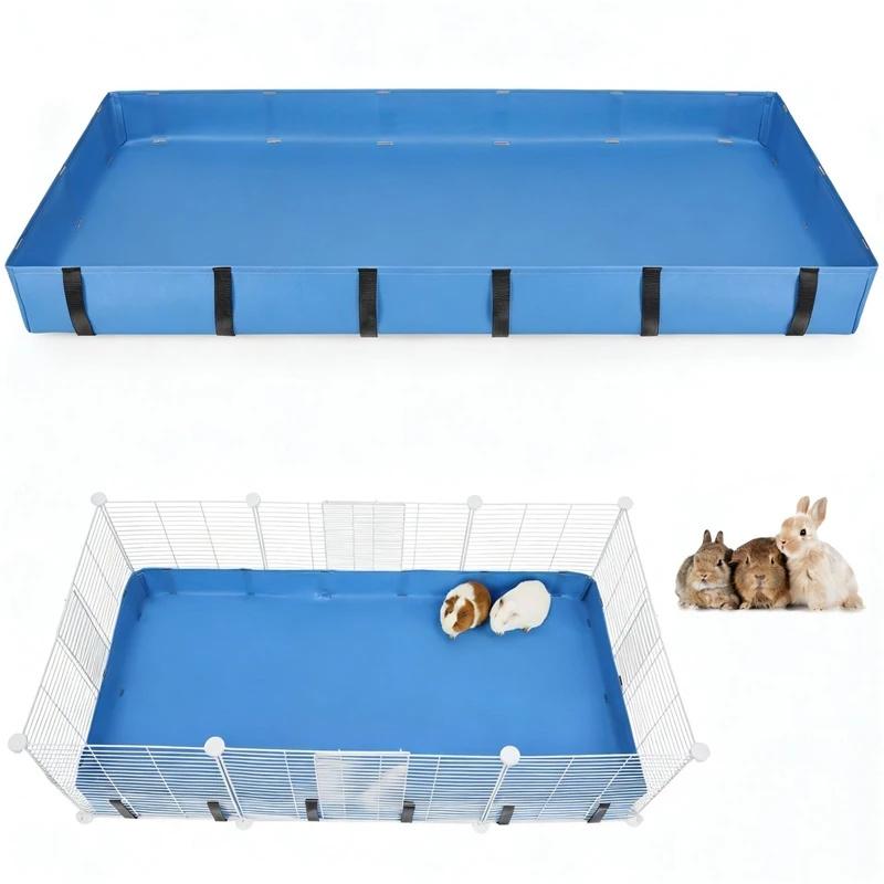 PVC Guinea Pig Cage Liner Waterproof Durable Non Slip Urine Proof Bottom Cover For Rabbits Hamsters Small Pets Home Use Mat