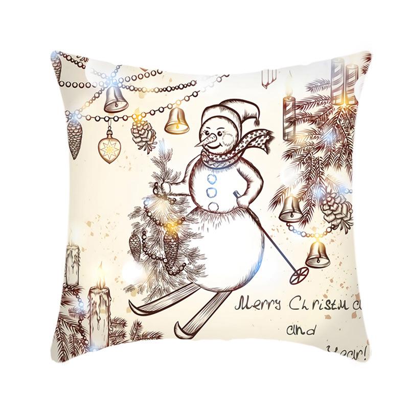 

Новая Рождественская наволочка Праздничная Домашняя Диван Офисная Наволочка 45X45 (without core)