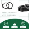 C-shaped snap rings, C-clips, external locking snaps, 18 types, approximately 225-piece set, for pliers, circlips, parts fastening, retaining rings, r
