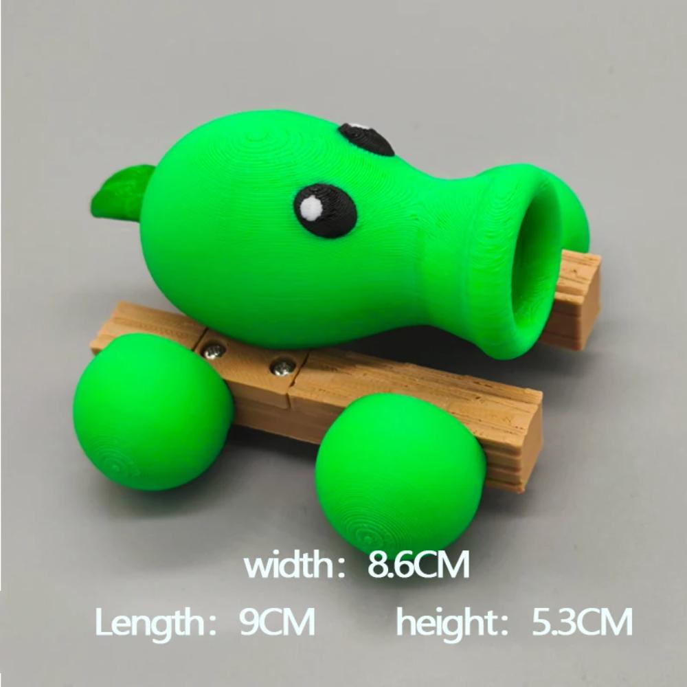 3D-gedrucktes Kinderspielzeug Zombie-Erbsen Nüsse Sonnenblumen Schützen Kakteen Pflanzen Schreibtischornamente Modelle Spielzubehör Geschenke DIY