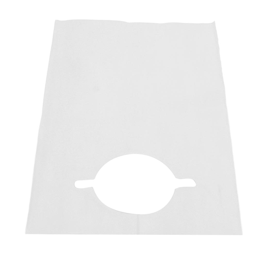 100pcs Disposable Adult Bib Waterproof Restaurant Beauty Salon Dental Bib for Elderly 15.7 X 23.6 Inch White