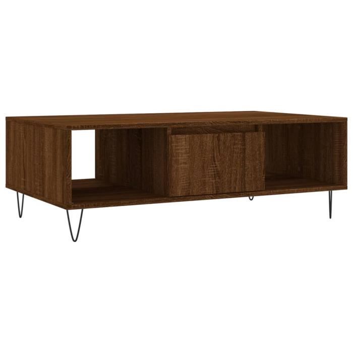 VidaXL Coffee Table Brown Oak 104x60x35 Cm Engineered Wood 827091