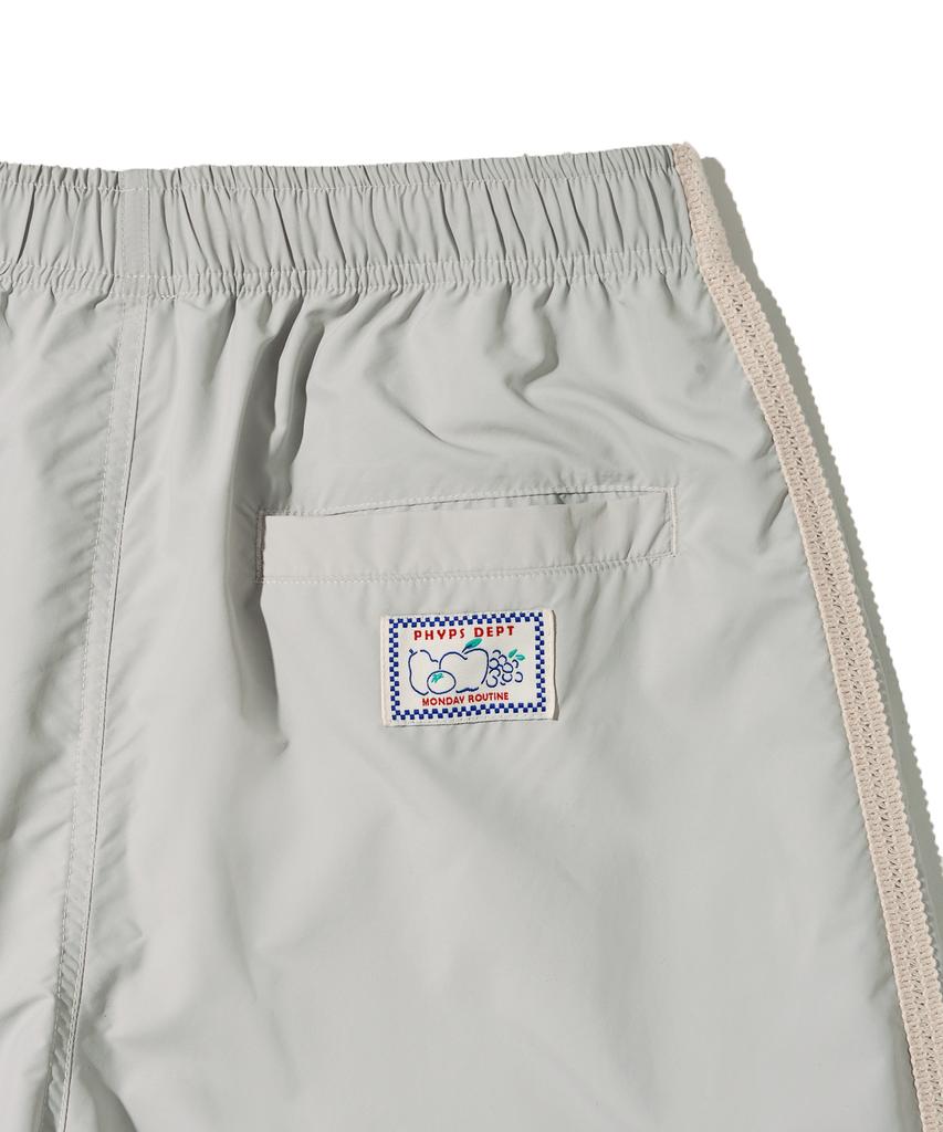 PHYSICAL DEPARTMENT Line Point Pintuck Track Pants_Grey