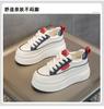 New inner heightening thick-soled casual high-heeled little white shoes women's low-top spring and summer versatile fashion low-top women's shoes