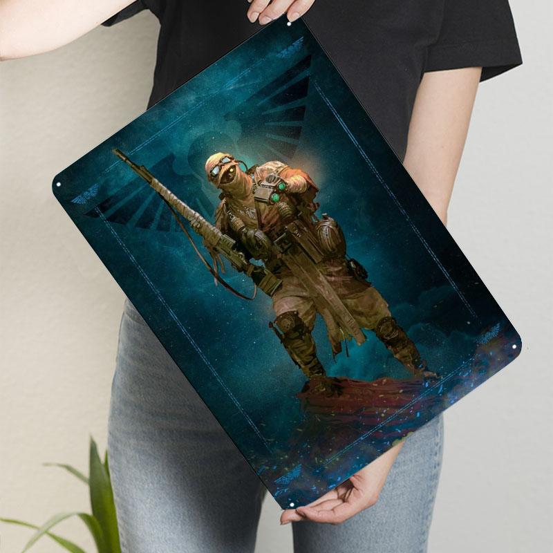 Tallarn Guardsman Sign Military Poster Living Room Decoration Custom Metal Tin Signs for Wall Art Decoration Vintage Home Decor