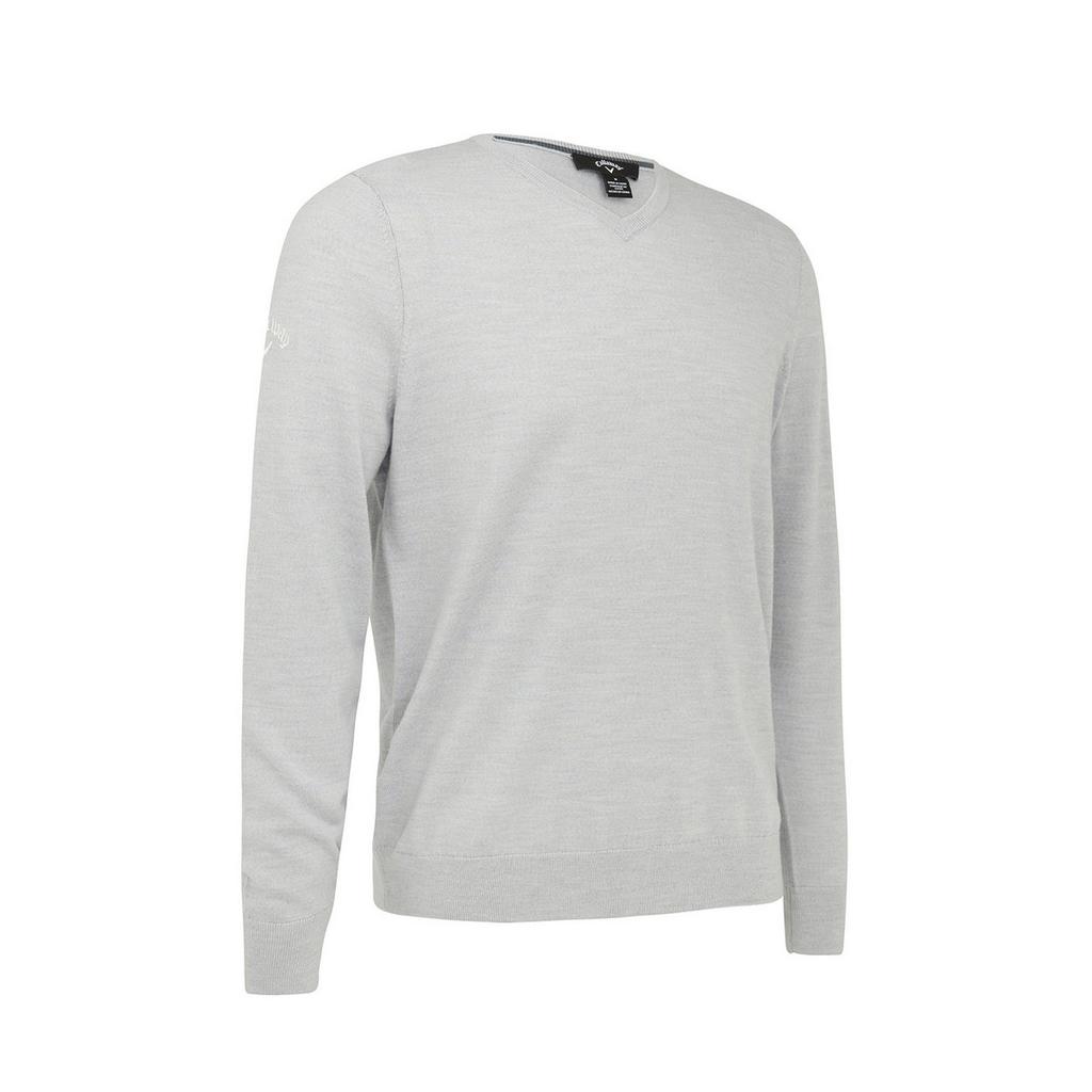 Callaway Mens Ribbed V Neck Merino Sweater