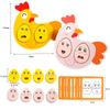 Montessori Wooden Puzzle Games Expression Emotion Egg Face Board Matching Thinking Early Educational Toys for Toddlers Age 3+