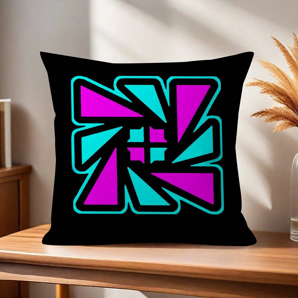 Game Geometry Cartoon Dash Cushion Cover Decorative Pillow Sofa Home Decor Case Pillow Cases