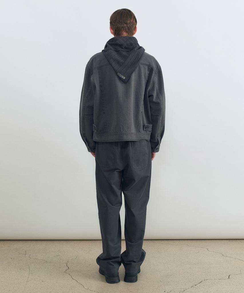 Insilence Garment-Dyed Mechanic Jacket Charcoal