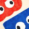 Cartoon Big Eyes Tufted Rug: Non-Slip Absorbent Mat for Living Room, Bathroom, and Toilet
