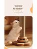 Vertical Wear-Resistant Sisal Rope Cat Scratching Post with Turntable and Teaser Toys