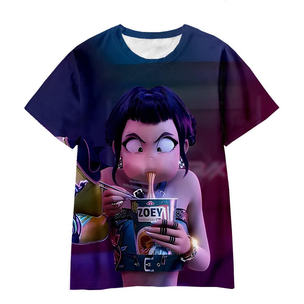 Children's KPop Demon Hunters Graphic T-Shirt In Soft Fabric