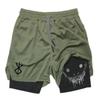 Berserk Smile Shorts Double-Layer Pants Boxing Muay Thai Kickboxing Training Japan Cartoon Animation 3D Print Gym Sport Workout Fitness Cosplay Unisex