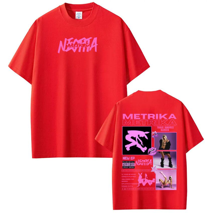 Singer Metrika Album Tour 2026 Tshirt Men Women Aesthetic Trendy Tshirt Shortsleeved Loose Cotton Casual Hiphop Tshirts S
