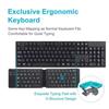 Folding Bluetooth Keyboard With Touchpad For IOS Android Windows Office Mini Wireless Keyboard Storage Three Systems Universal