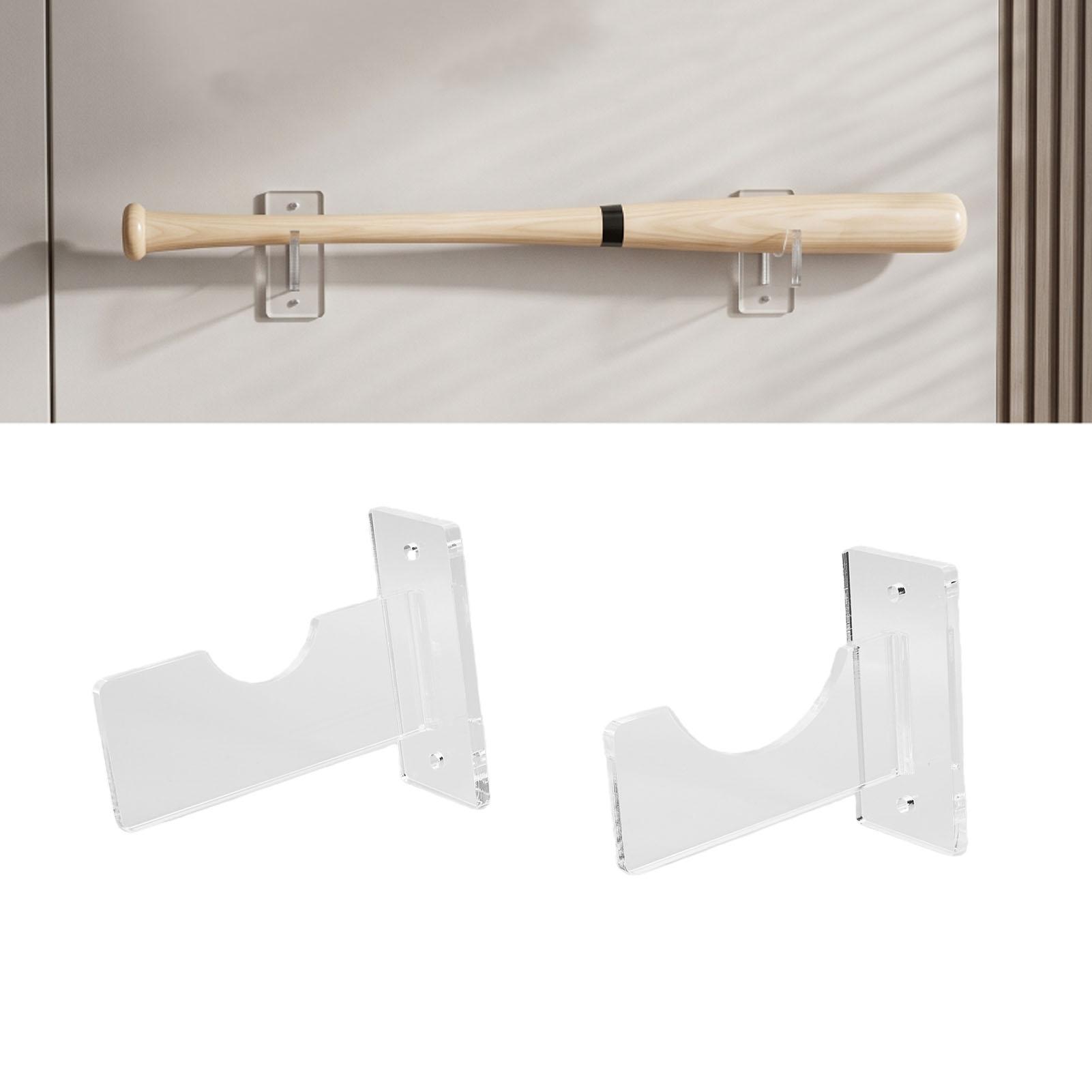 Baseballknuppel Beugel Wandmontage Acryl Zachte Voering Eenvoudige Installatie Baseballknuppel Display Houder
