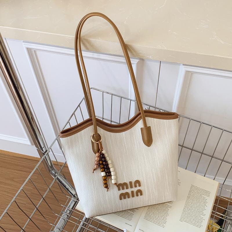 Осенняя новинка, высококачественная, модная, большая вместительная сумка-тоут, женская сумка, контрастного цвета, трендовая сумка через плечо