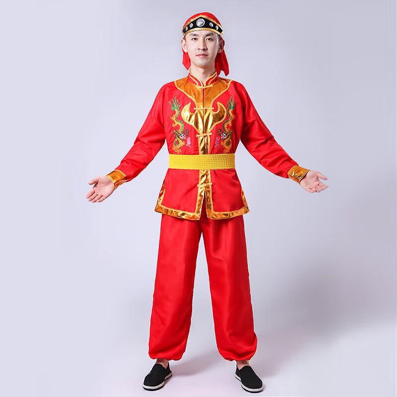 Chinese Dragon & Lion Dance Folk Performance Costume 4XL