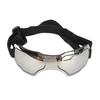 Hundebrille Wind- und UV-Schutz Haustierbrille Staubdichte Sonnenbrille für mittelgroße und große Hunde Silber