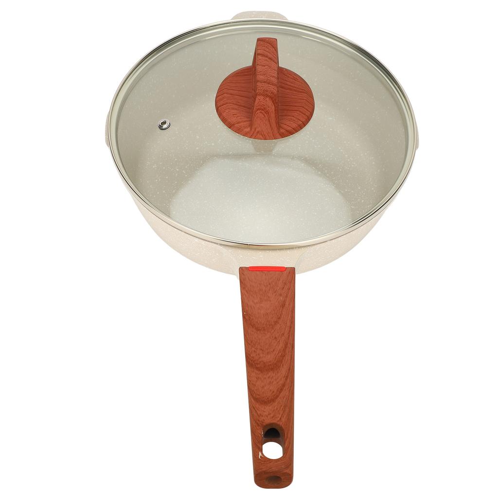 Maifan Stone Frying Pan Professional Prevents Stick Sy Clning Efficient Even Hting Cooking Pan with Lid for Kitchen