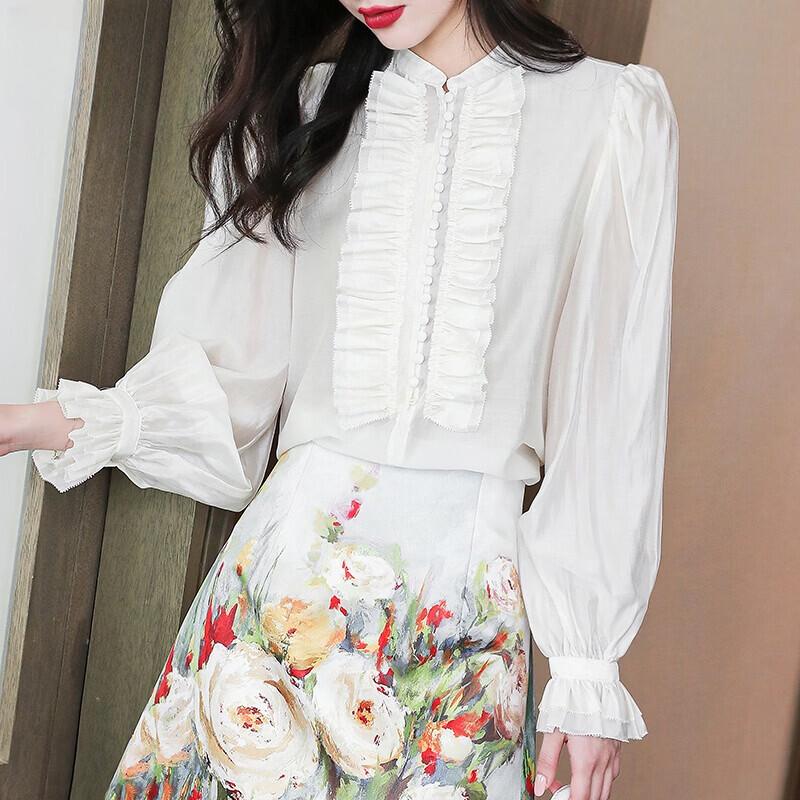 Basic House Women s Lightweight Luxury Design Shirt M
