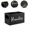 Remote Control Holder Remote Box with 2 Slots Wooden TV Remote Holder for Table for Bed Living Room Office Bedside Table Couch