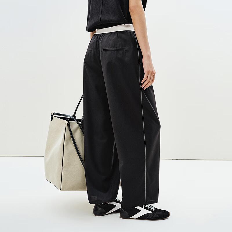 LESS 2025 Summer Casual Cropped Trousers