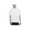Nike Solo Swoosh Solid Crew Neck T-Shirt Men Tops White DA0321-121